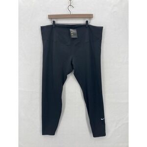 Nike Leggings Womens 3X Black Dri-FIT Training High Rise Plus Running Gym Yoga
